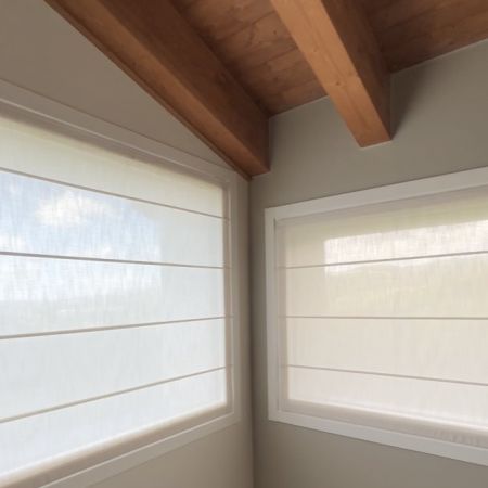 Tende a pacchetto steccato con sistema no foro