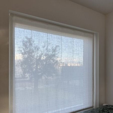 Tenda a pacchetto liscio con binario a soffitto 